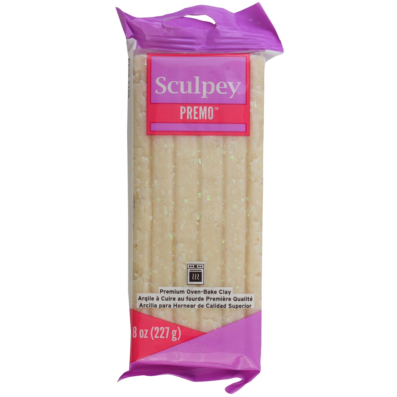 Sculpey Premo: Opal - 8oz Bar, Polymer Oven-Bake Clay, Non-Toxic, Sculpt-Model, Jewelry-Figurines-Home Décor Projects, Adult Art-Crafts Supplies